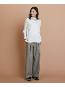 【L'EQUIPE】レースコンビモダールベア天竺カットソー 詳細画像 ブラック 6