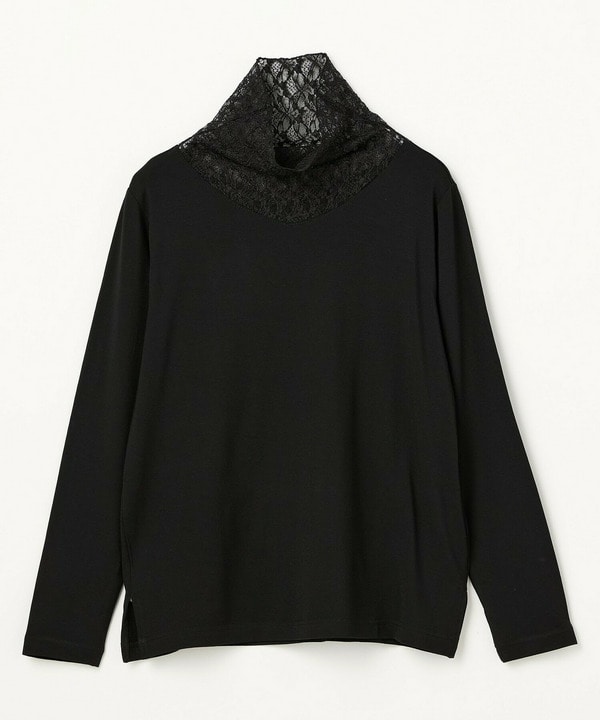 【L'EQUIPE】レースコンビモダールベア天竺カットソー