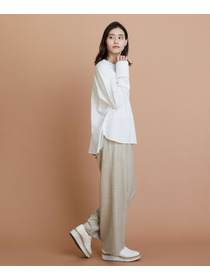 【L'EQUIPE】60/1スムース天竺コンビプルオーバー 詳細画像 ブルー系その他 12