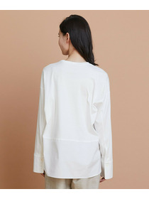 【L'EQUIPE】60/1スムース天竺コンビプルオーバー 詳細画像 ブルー系その他 18