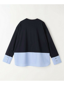 【L'EQUIPE】60/1スムース天竺コンビプルオーバー 詳細画像 ブルー系その他 20