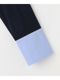 【L'EQUIPE】60/1スムース天竺コンビプルオーバー 詳細画像 ブルー系その他 22