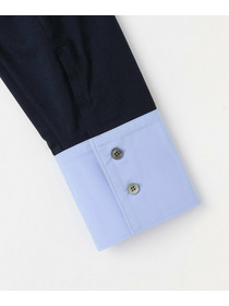 【L'EQUIPE】60/1スムース天竺コンビプルオーバー 詳細画像 ブルー系その他 23