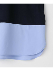 【L'EQUIPE】60/1スムース天竺コンビプルオーバー 詳細画像 ブルー系その他 24