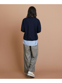 【L'EQUIPE】60/1スムース天竺コンビプルオーバー 詳細画像 ブルー系その他 6