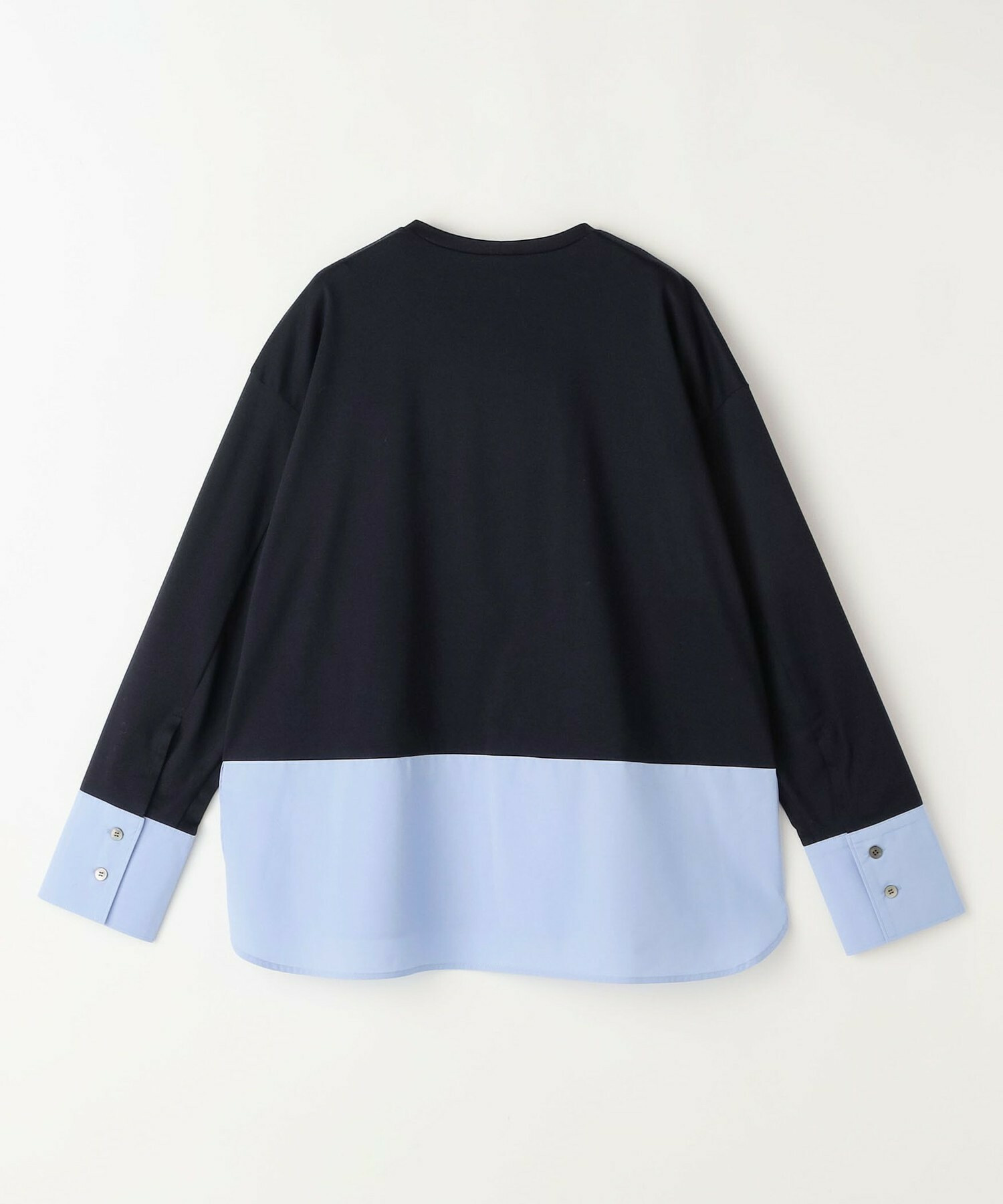 【L'EQUIPE】60/1スムース天竺コンビプルオーバー 詳細画像 ブルー系その他 20