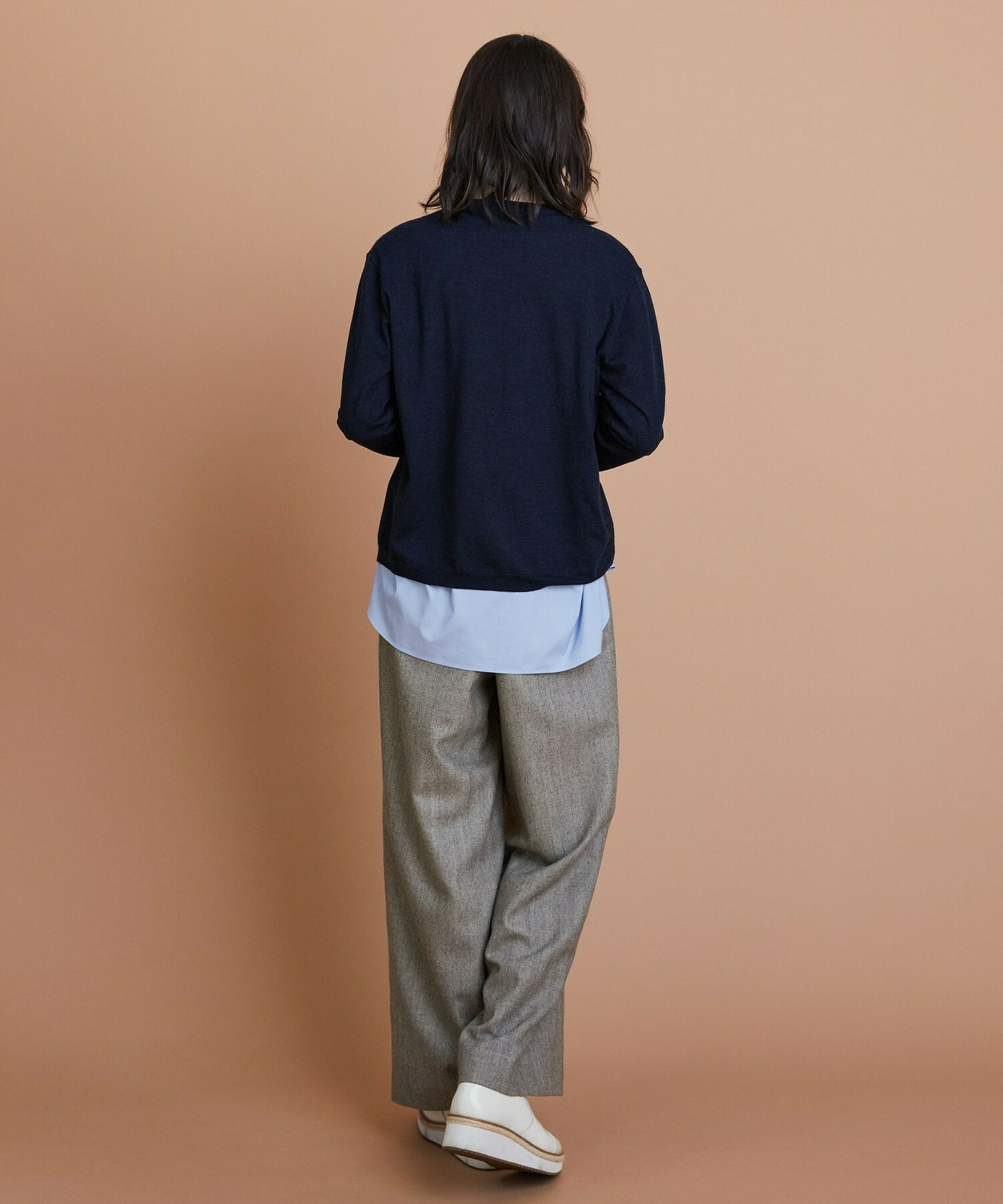 【L'EQUIPE】60/1スムース天竺コンビプルオーバー 詳細画像 ブルー系その他 6