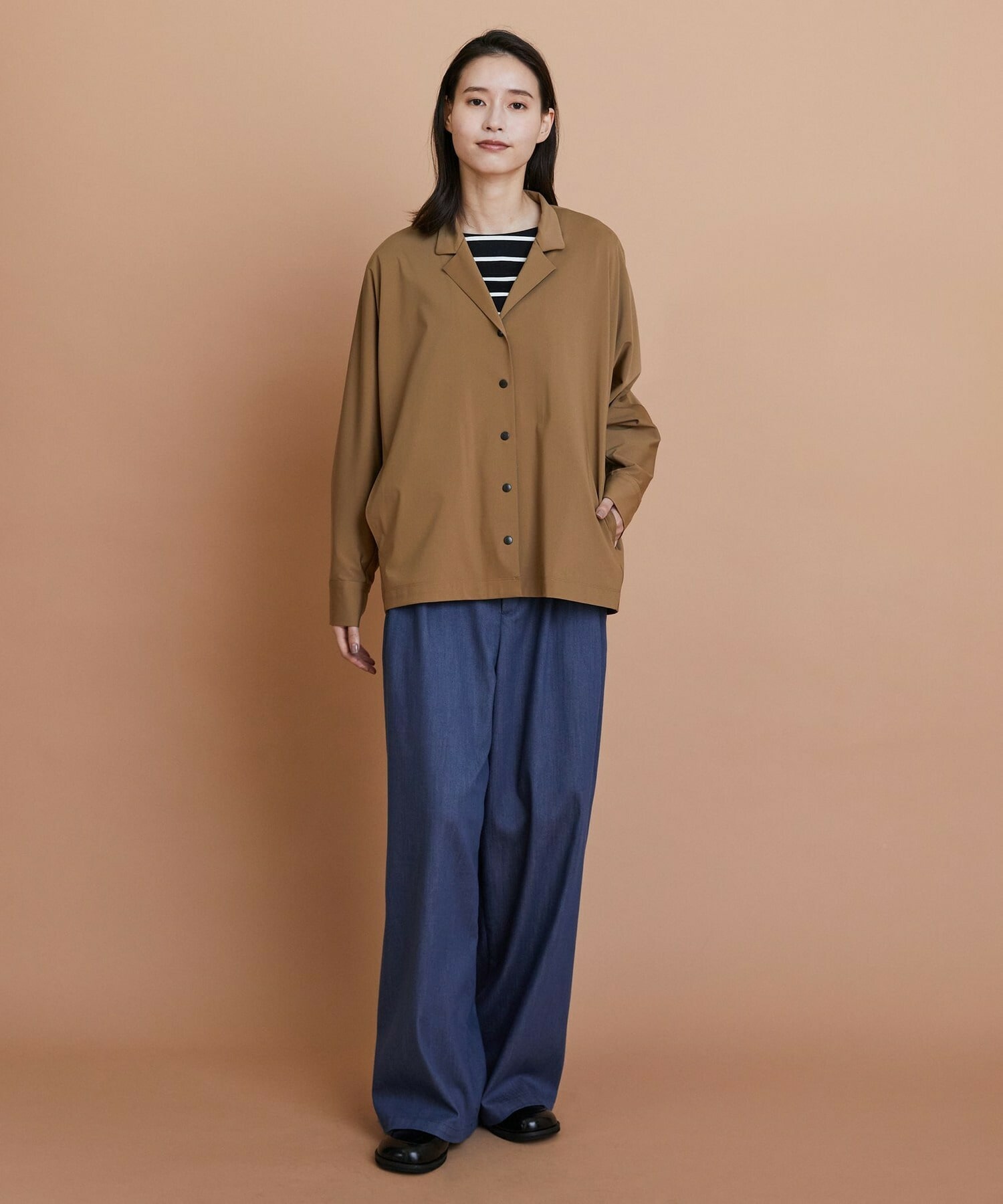 【L'EQUIPE】ハイカウントジャージジャケット 詳細画像 ブラック 1