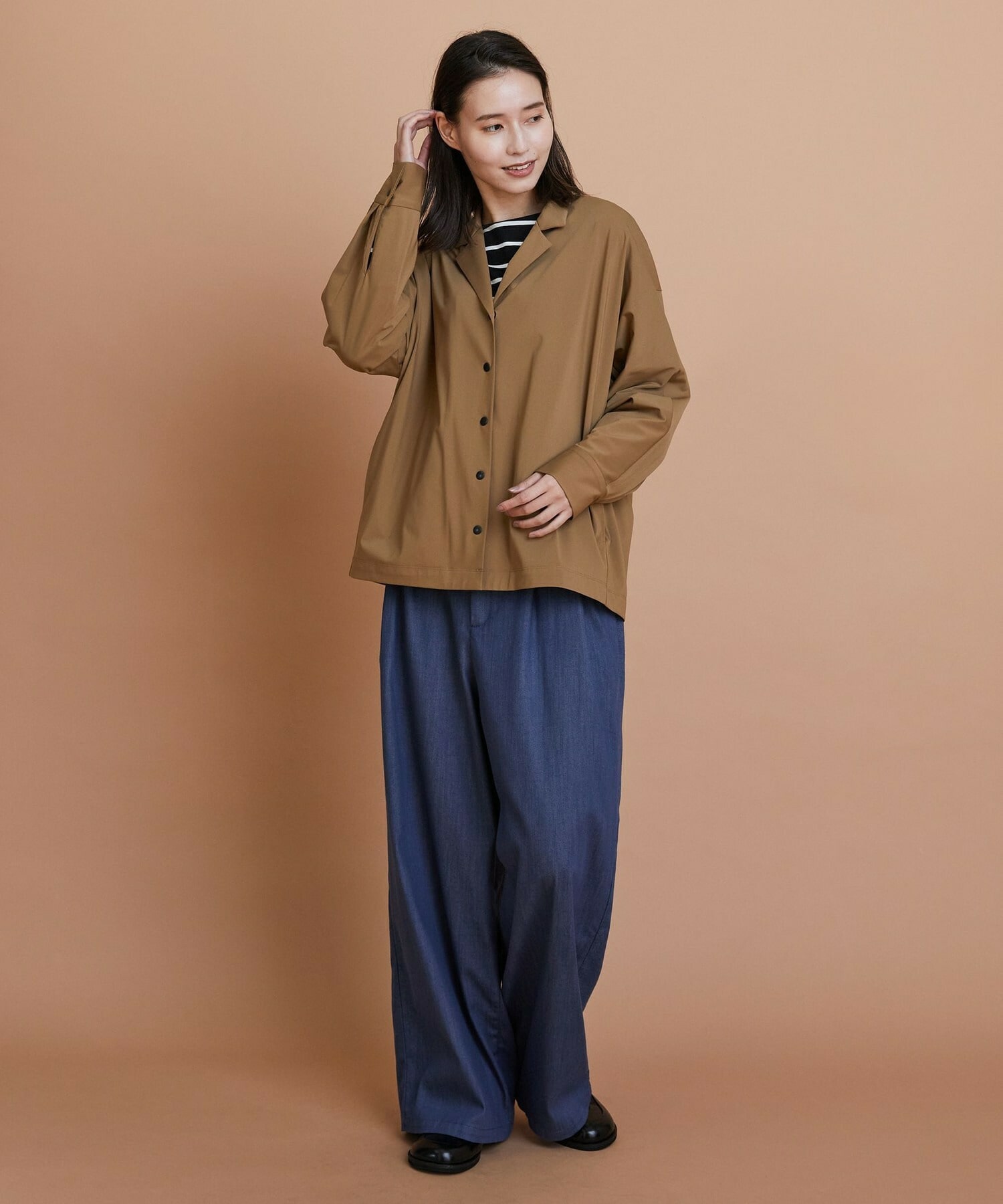 【L'EQUIPE】ハイカウントジャージジャケット 詳細画像 ブラック 2