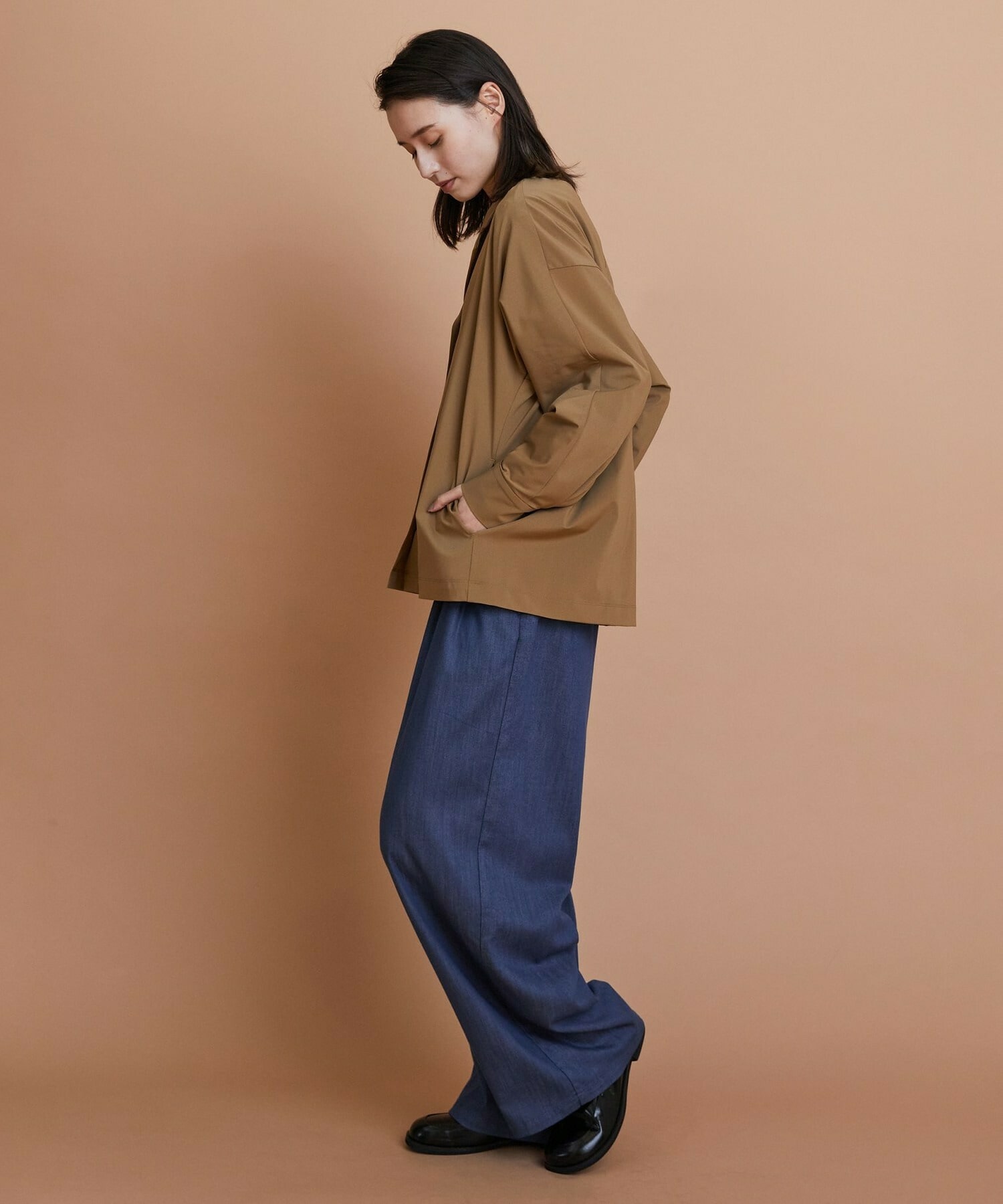 【L'EQUIPE】ハイカウントジャージジャケット 詳細画像 ブラック 3