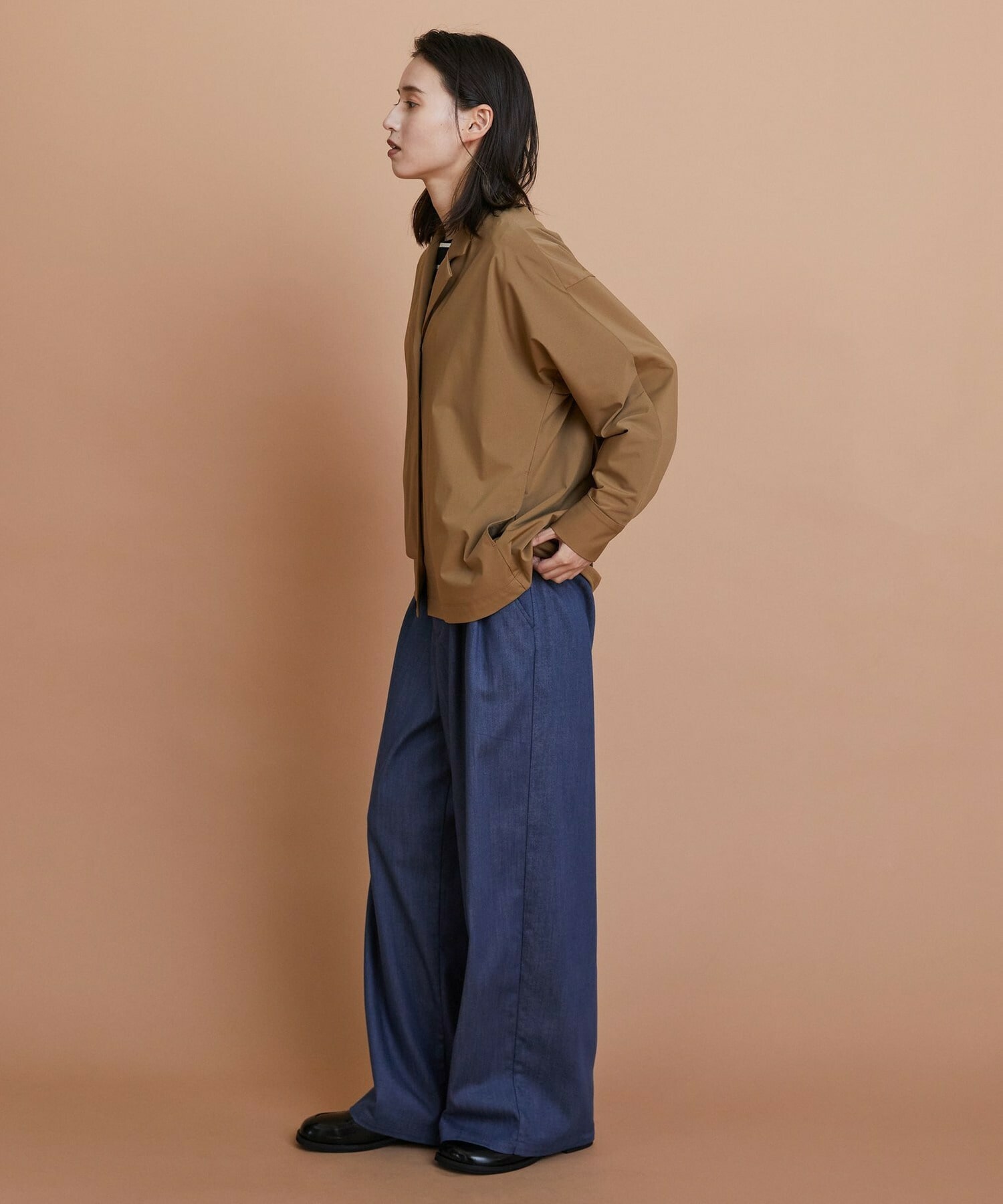 【L'EQUIPE】ハイカウントジャージジャケット 詳細画像 ブラック 4