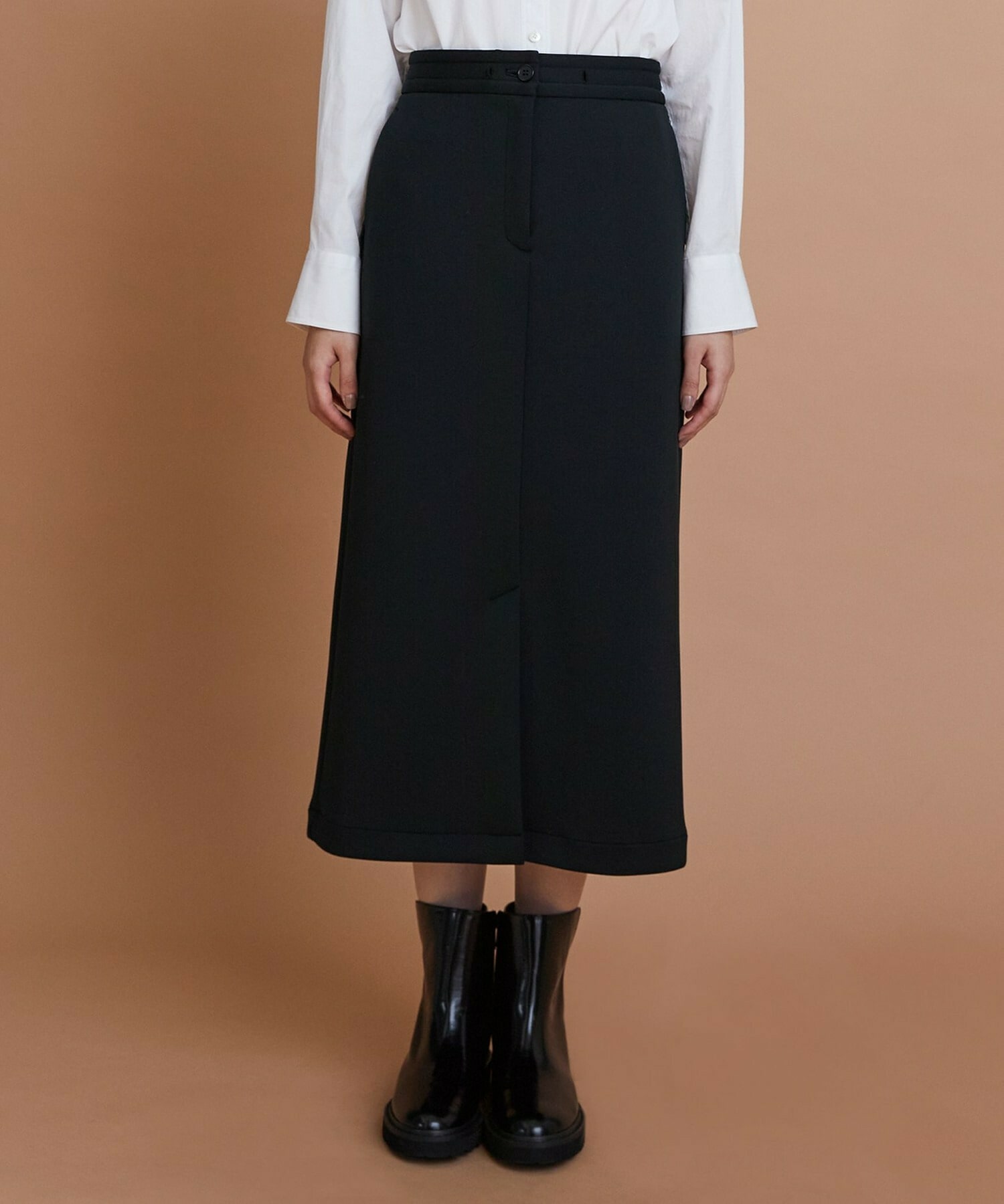 【L'EQUIPE】エアリージャージータイトスカート 詳細画像 ブラック 11