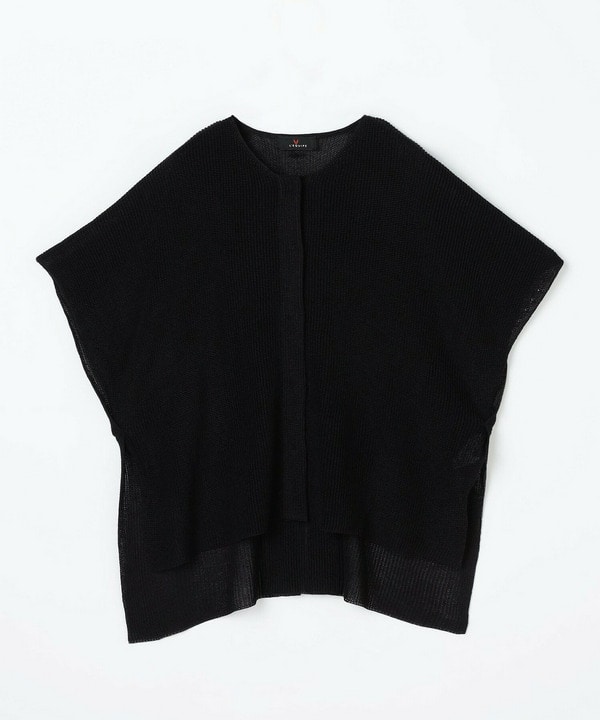 【L'EQUIPE】セミブライトレーヨンポリニットベスト