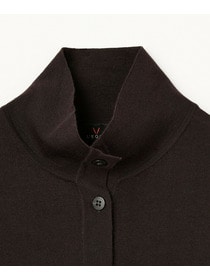 【L'EQUIPE】ウール梳毛カーディガン 詳細画像 ブラック 18