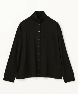 【L'EQUIPE】ウール梳毛カーディガン 詳細画像 ブラック 1