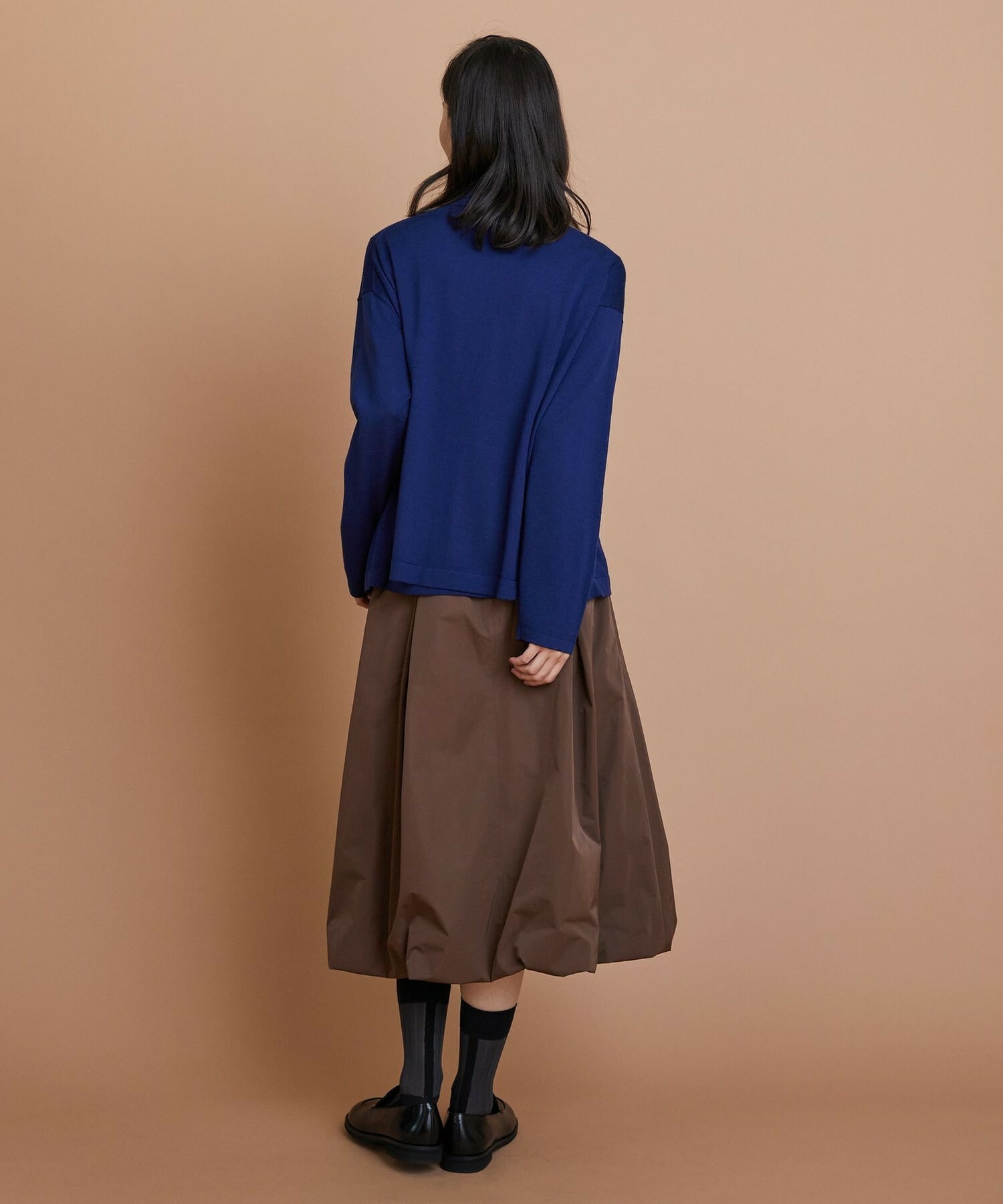 【L'EQUIPE】ウール梳毛カーディガン 詳細画像 ブラック 12