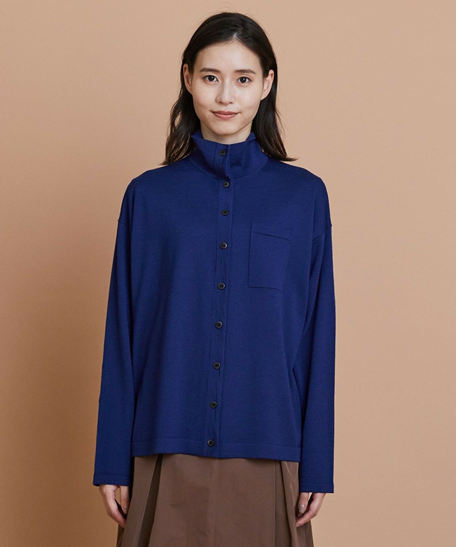 【L'EQUIPE】ウール梳毛カーディガン 詳細画像 ブラック 13