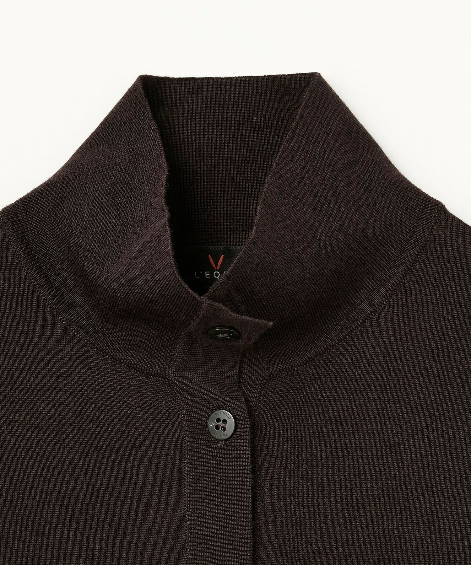 【L'EQUIPE】ウール梳毛カーディガン 詳細画像 ブラック 18