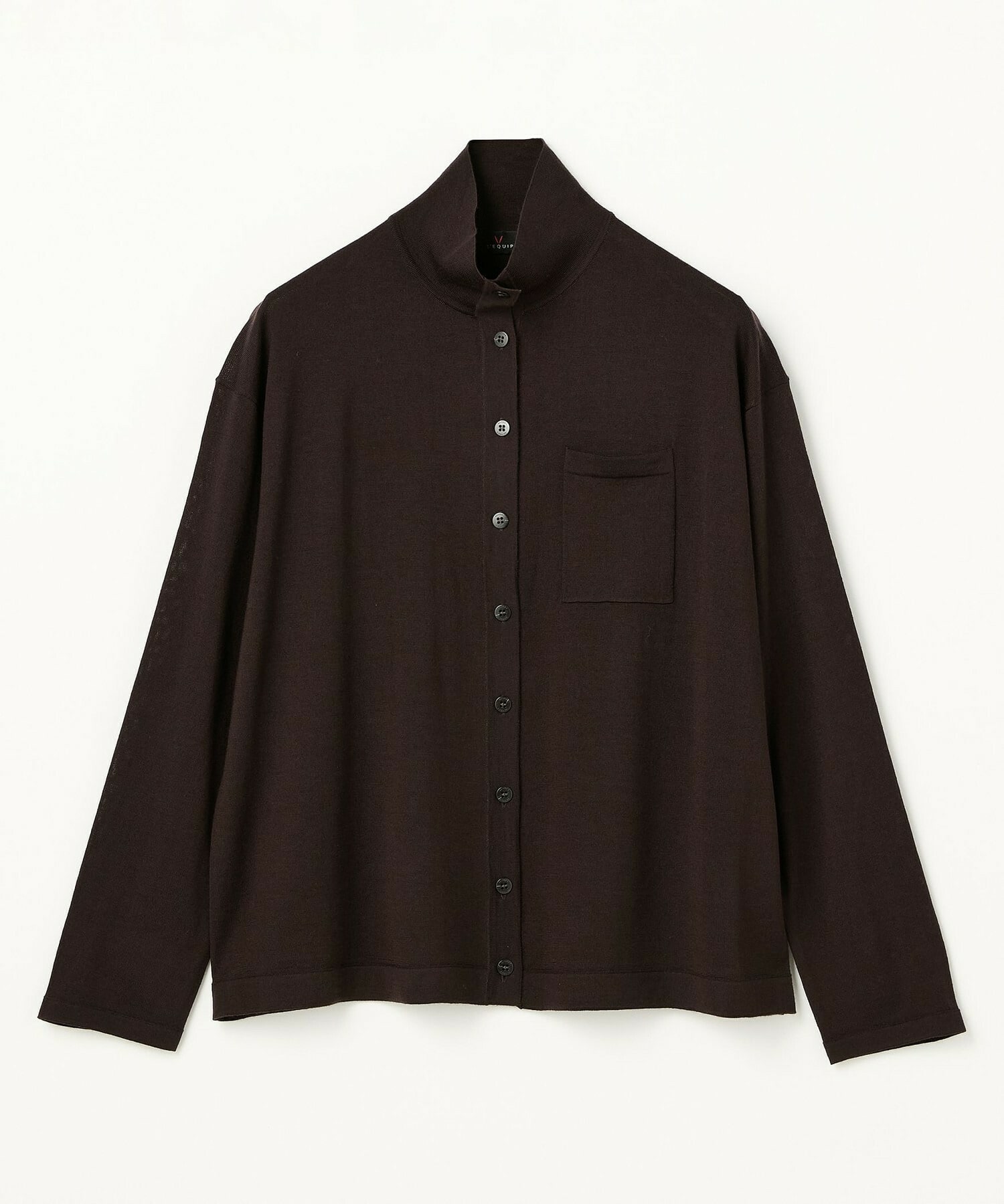 【L'EQUIPE】ウール梳毛カーディガン 詳細画像 ブラック 6