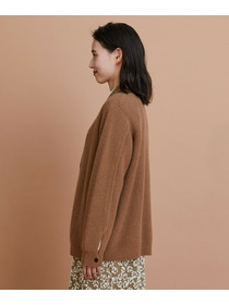 【L'EQUIPE】片畦ニット襟付きカーディガン 詳細画像 ライトグレー 10