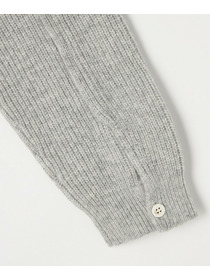 【L'EQUIPE】片畦ニット襟付きカーディガン 詳細画像 ライトグレー 16