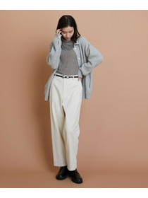 【L'EQUIPE】片畦ニット襟付きカーディガン 詳細画像 ライトグレー 2