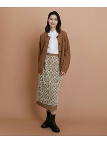 【L'EQUIPE】片畦ニット襟付きカーディガン 詳細画像 ライトグレー 6