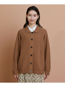 【L'EQUIPE】片畦ニット襟付きカーディガン 詳細画像 ライトグレー 9