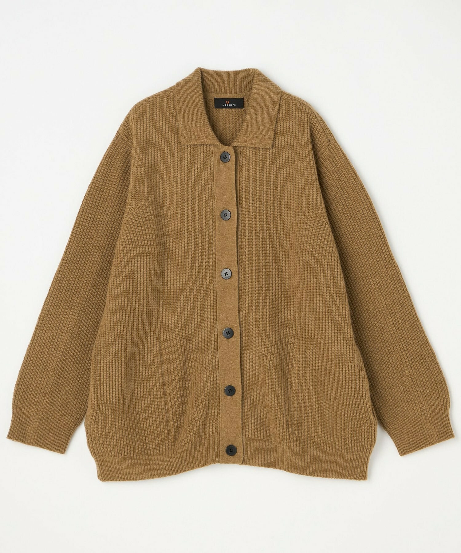 片畦ニット襟付きカーディガン｜BIGI online store - ビギ