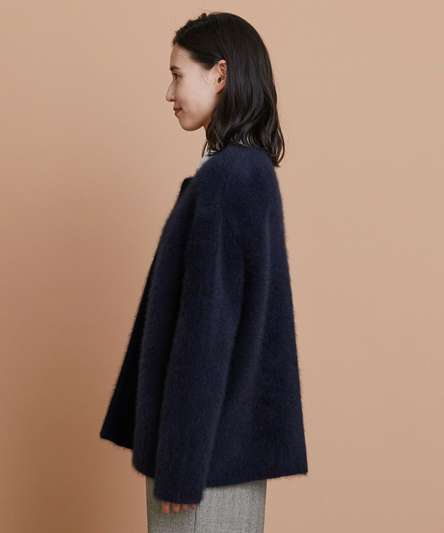 【L'EQUIPE】FOX接結カーディガン 詳細画像 ネイビー 13