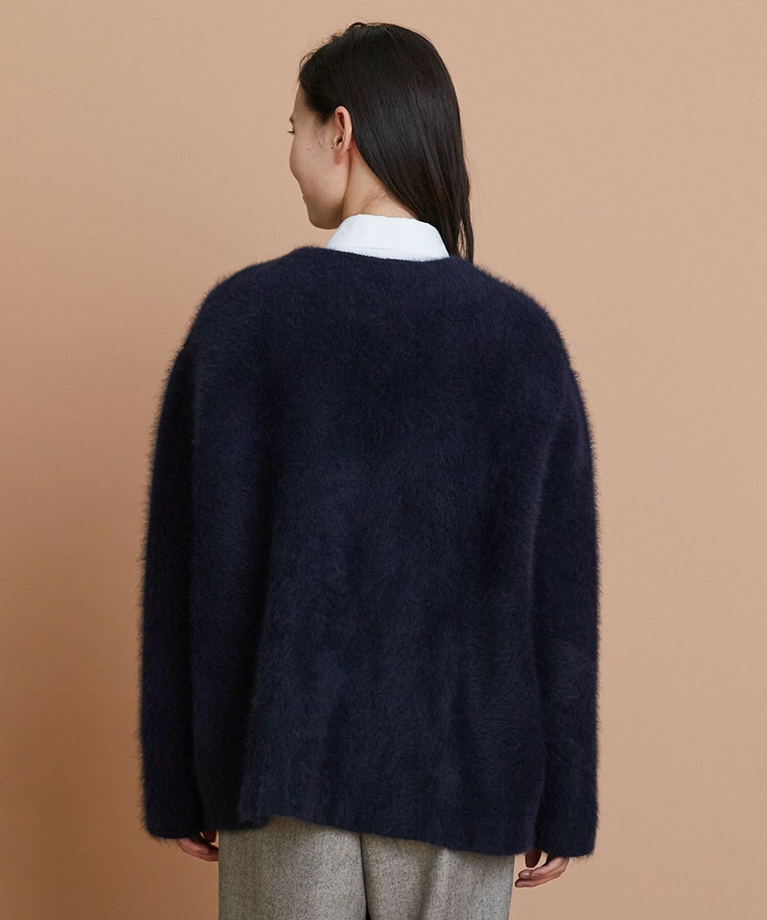 【L'EQUIPE】FOX接結カーディガン 詳細画像 ネイビー 14