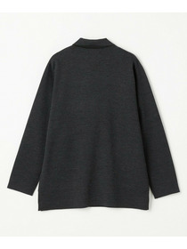 【L'EQUIPE】ウールポリ接結ニットジャケット 詳細画像 ブラック 13