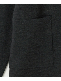 【L'EQUIPE】ウールポリ接結ニットジャケット 詳細画像 ブラック 17