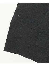 【L'EQUIPE】ウールポリ接結ニットジャケット 詳細画像 ブラック 18