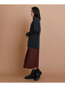 【L'EQUIPE】ウールポリ接結ニットジャケット 詳細画像 ブラック 6