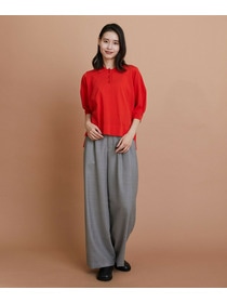 【L'EQUIPE】綿ポリストレッチニットポロ 詳細画像 ネイビー 3