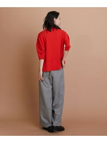 【L'EQUIPE】綿ポリストレッチニットポロ 詳細画像 ネイビー 4