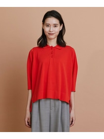 【L'EQUIPE】綿ポリストレッチニットポロ 詳細画像 ネイビー 7