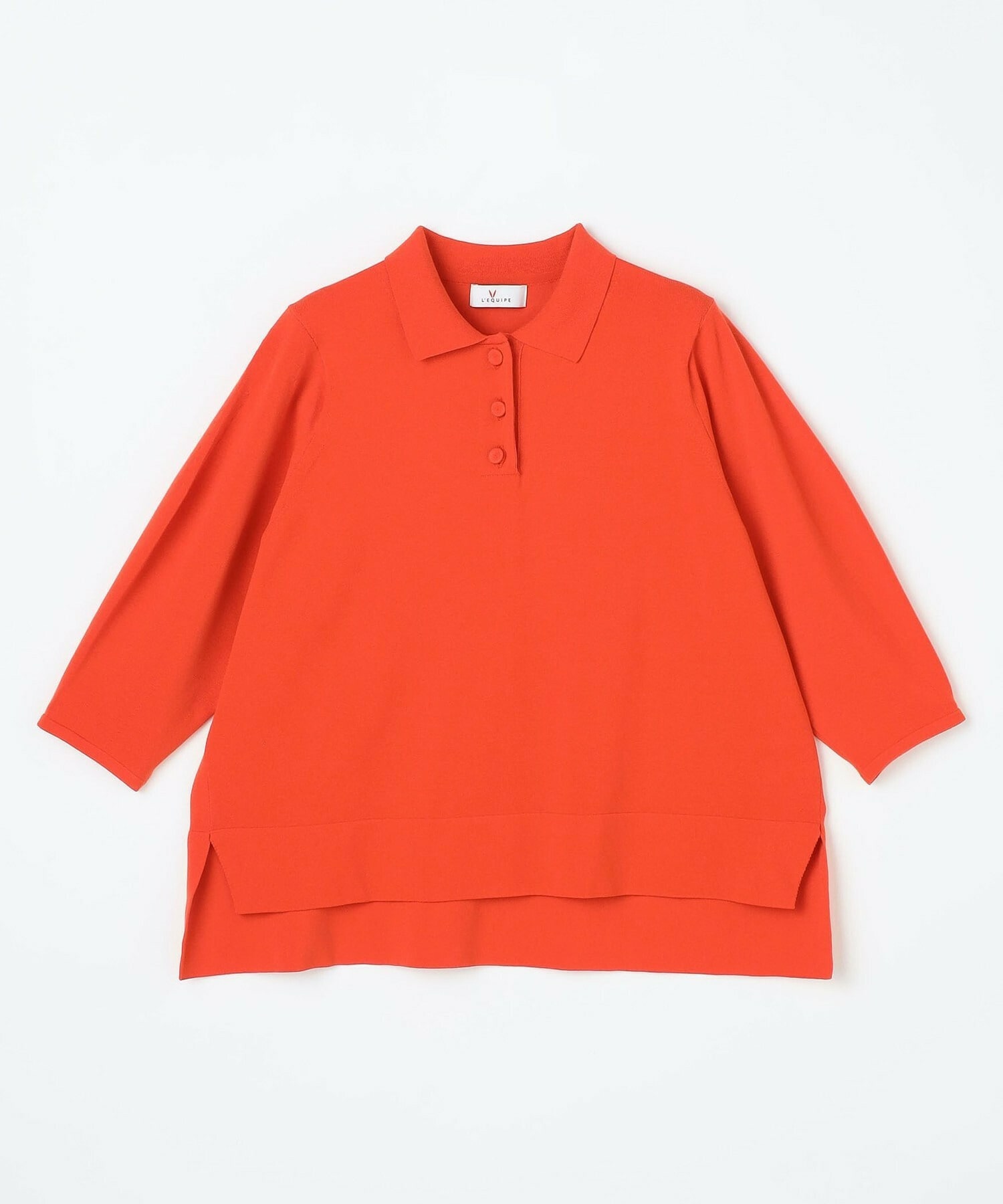 【L'EQUIPE】綿ポリストレッチニットポロ 詳細画像 ネイビー 10