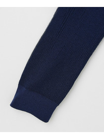 【L'EQUIPE】綿ポリ針抜きリブニットトップス 詳細画像 ネイビー 11