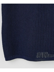 【L'EQUIPE】綿ポリ針抜きリブニットトップス 詳細画像 ネイビー 12