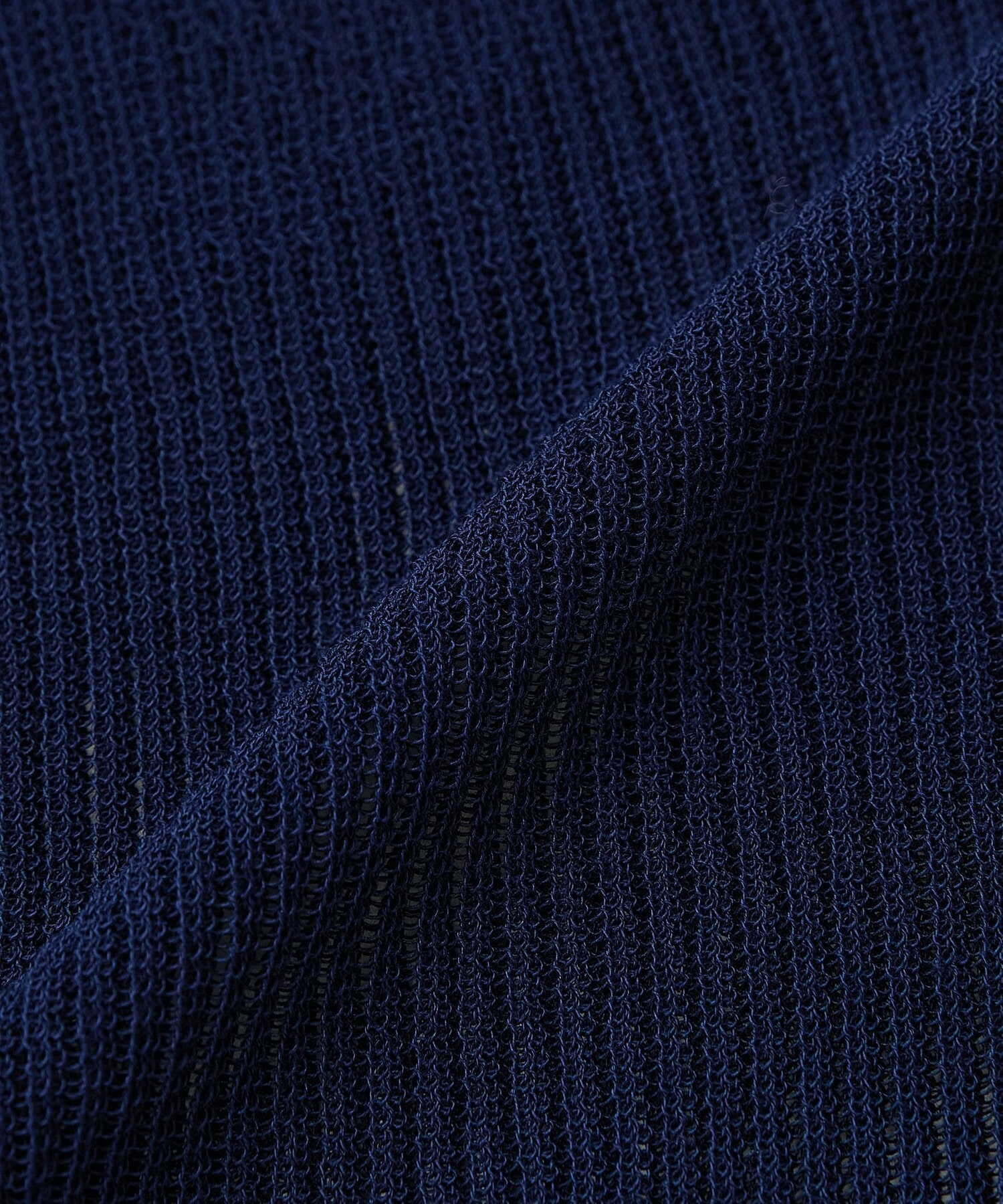 【L'EQUIPE】綿ポリ針抜きリブニットトップス 詳細画像 ネイビー 13