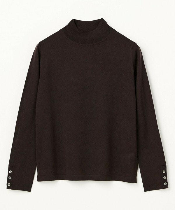 【L'EQUIPE】［eclat 2025年11月号掲載商品］ウール梳毛ハイネックニット