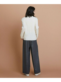 【L'EQUIPE】セミ梳毛ケーブルニットプルオーバー 詳細画像 ブラック 11