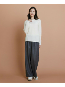 【L'EQUIPE】セミ梳毛ケーブルニットプルオーバー 詳細画像 ブラック 13