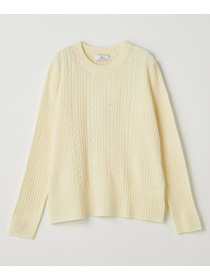 【L'EQUIPE】セミ梳毛ケーブルニットプルオーバー 詳細画像 ブラック 19