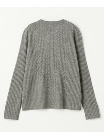 【L'EQUIPE】セミ梳毛ケーブルニットプルオーバー 詳細画像 ブラック 21