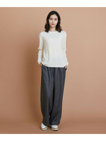 【L'EQUIPE】セミ梳毛ケーブルニットプルオーバー 詳細画像 ブラック 8