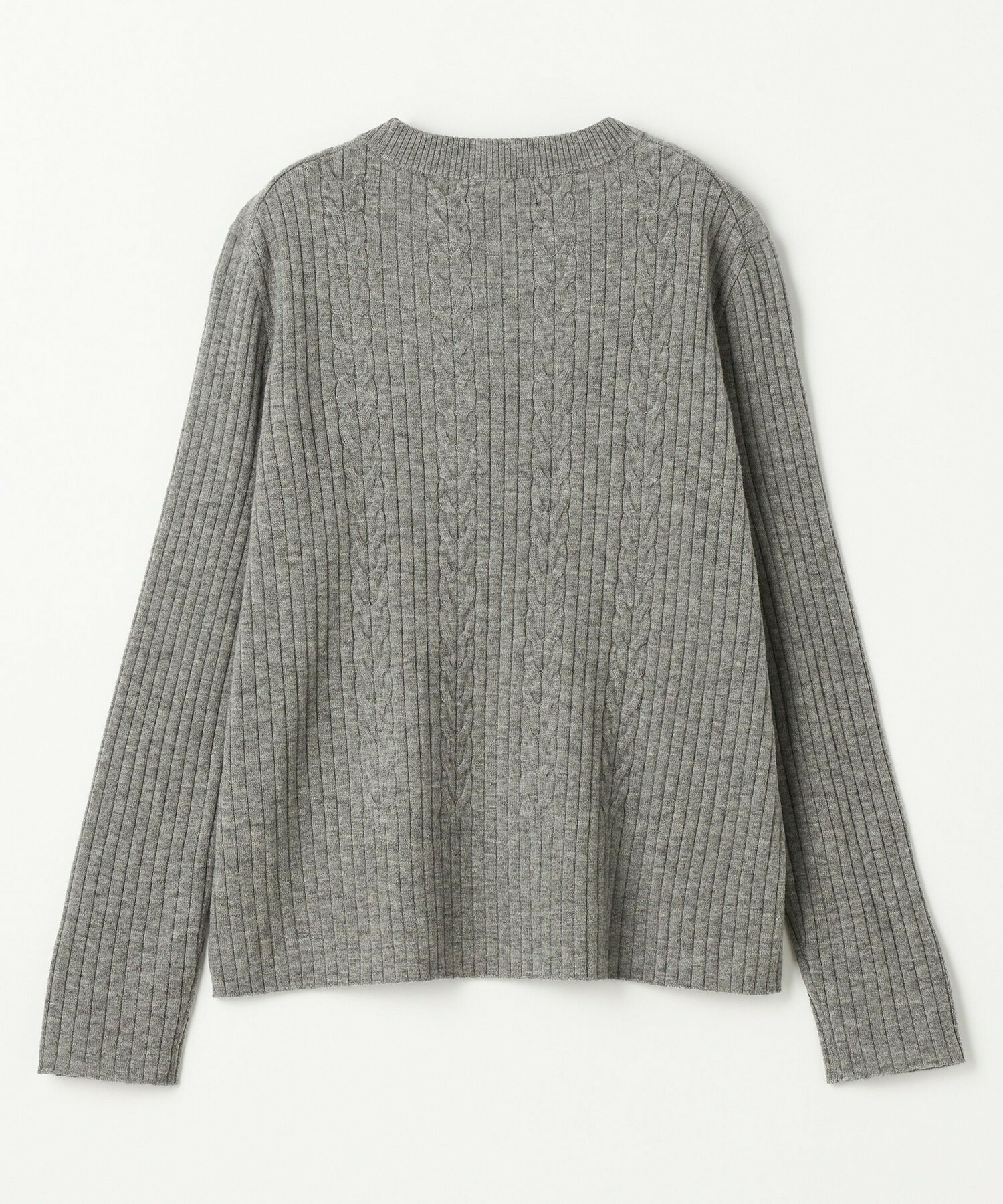 【L'EQUIPE】セミ梳毛ケーブルニットプルオーバー 詳細画像 ブラック 21