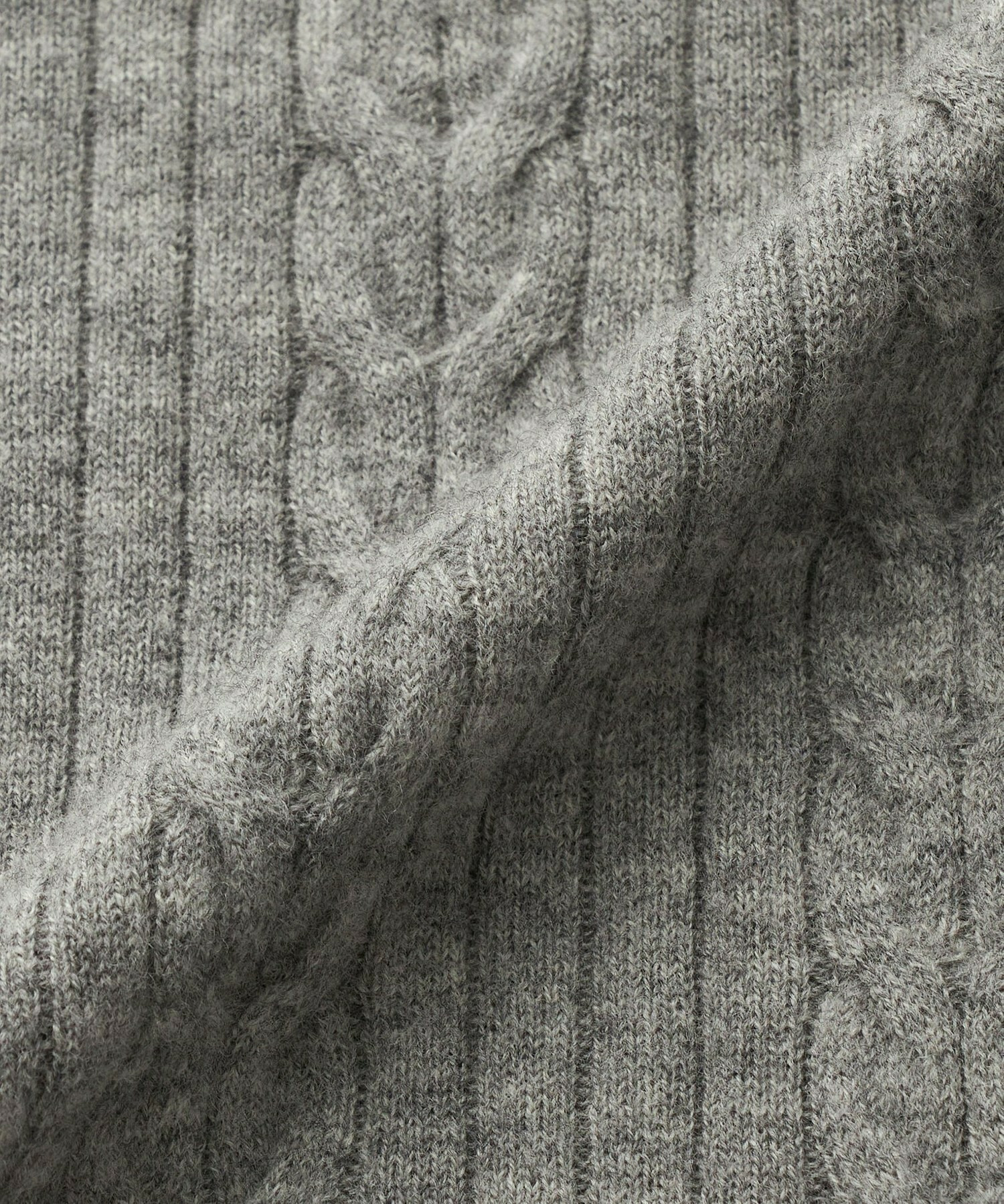 【L'EQUIPE】セミ梳毛ケーブルニットプルオーバー 詳細画像 ブラック 25